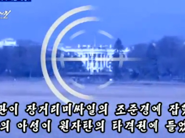 Video tuyên truyền mới đây của Bắc Hàn chiếu cảnh Tòa Bạch Ốc bị nổ tung.