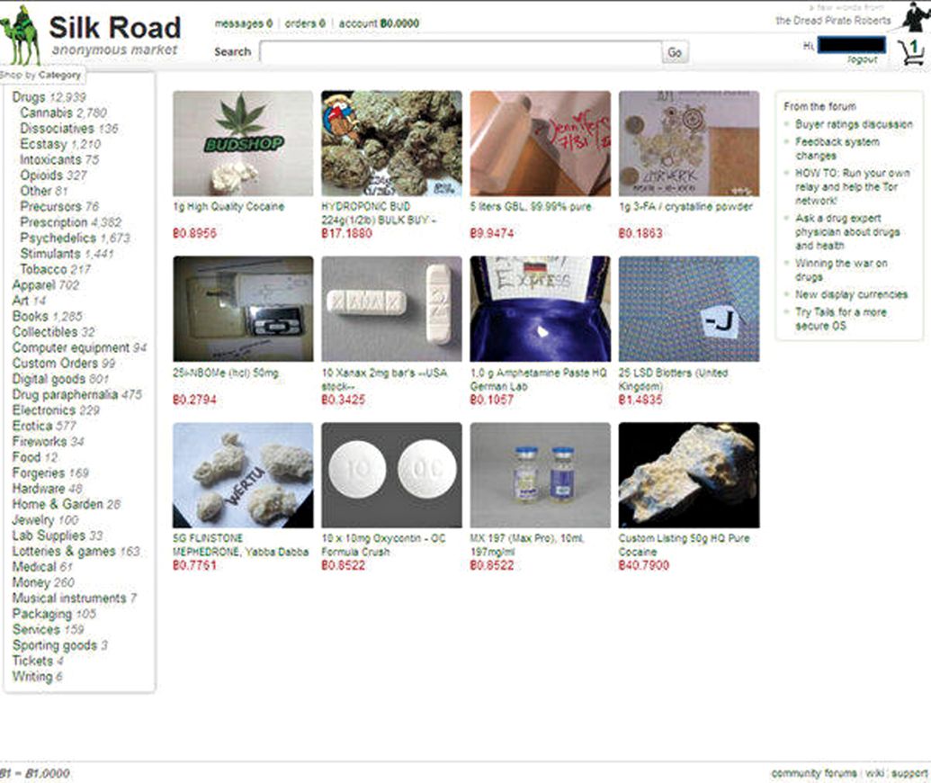 Việc mua bán ma túy gần như không thể truy dấu vết được trên mạng Silk Road (Ảnh: Bộ Tư pháp Mỹ)